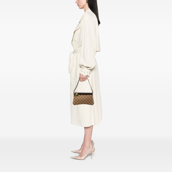 Pre-Loved Gucci GG Canvas Bumble Bee Charm Pochette - Picture 7 of 8